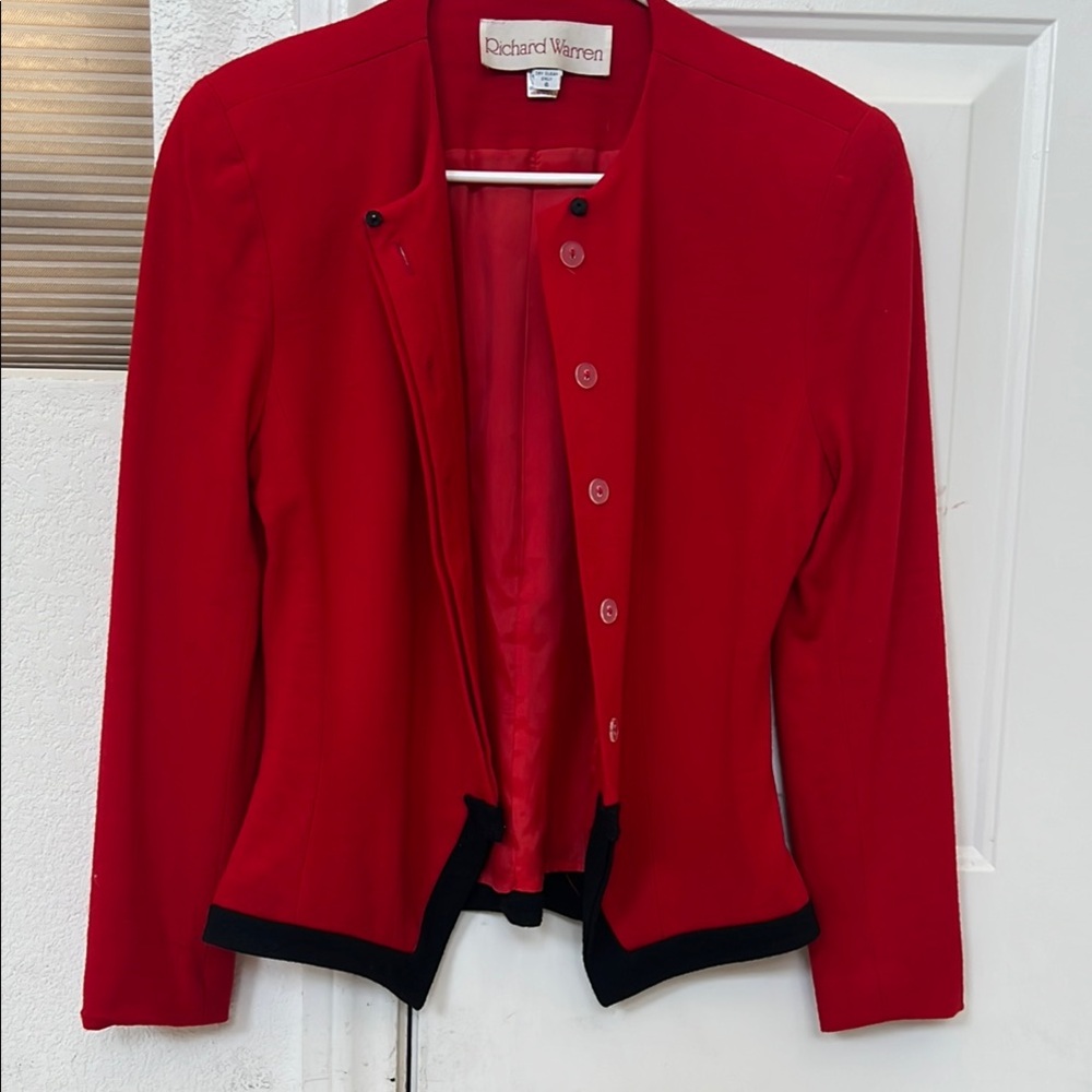 Women's Red Jacket - Picture 2 of 3